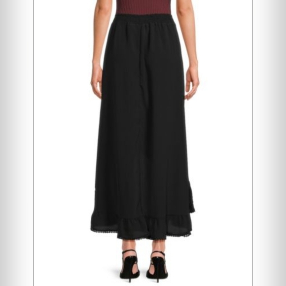 Area Stars Women's Kelli Ruffle High Low Skirt In Black - Picture 3 of 12